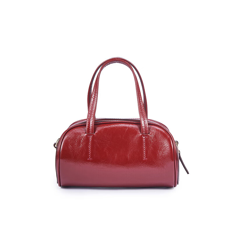 MANU ATELIER MANU ATELIER 马努 单肩包 HOURGLASS BOWLING BAG系列 酒红色