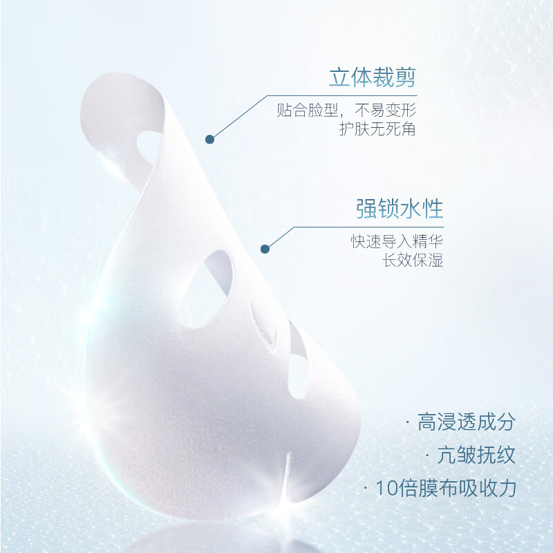 NCCU香港NCCU蛇毒肽透润淡纹面膜保湿补水透亮面膜贴 5片/盒*3盒