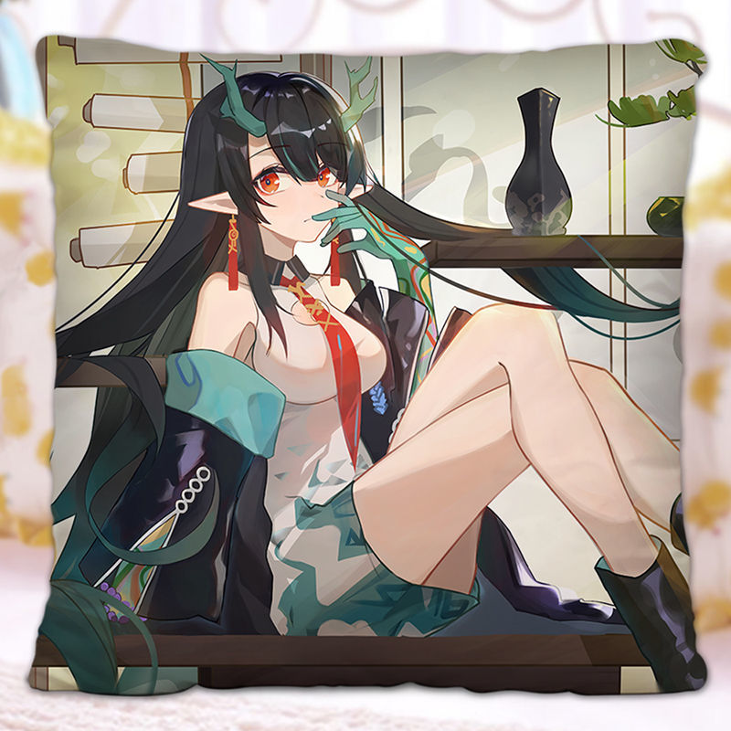 吉米兔明日方舟凯尔希抱枕阿米娅明日方舟周边抱枕二次元diy 夕 50cm