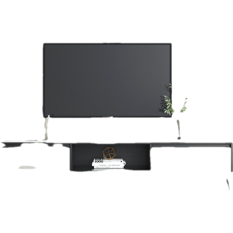 【咨询返3%】宜森缘 岩板电视柜茶几组合北欧轻奢现代简约客厅小户型大理石电视机柜 2.0米岩板电视柜 整装