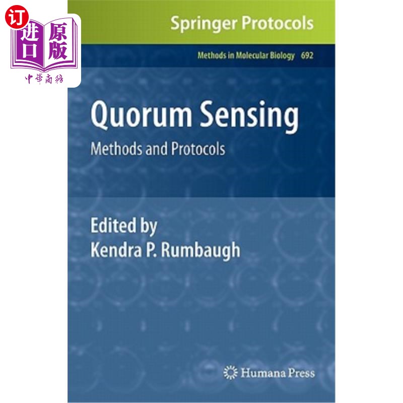 海外直订医药图书quorum sensing: methods and protocols 群体感应