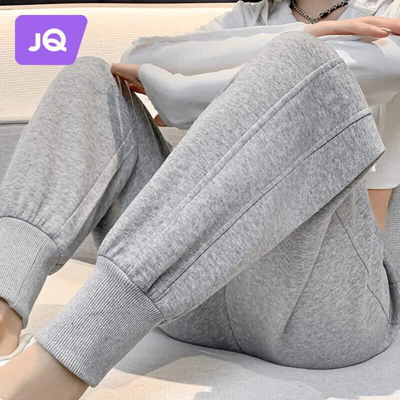婧麒（JOYNCLEON）孕妇裤打底运动裤秋季外穿休闲裤子春秋小个子 浅灰色 L jyk24715高性价比高么？