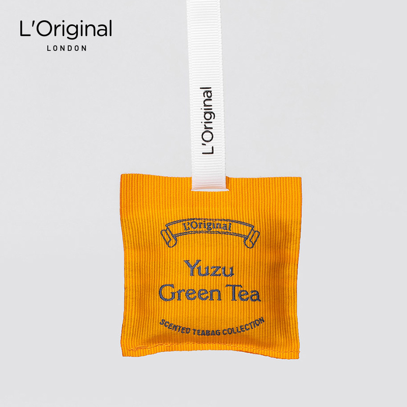 L'original洛瑞欧车载香薰香氛持久淡香英国轻奢汽车香水香包除异味清新天然 雨露柑橘【柚子绿茶】
