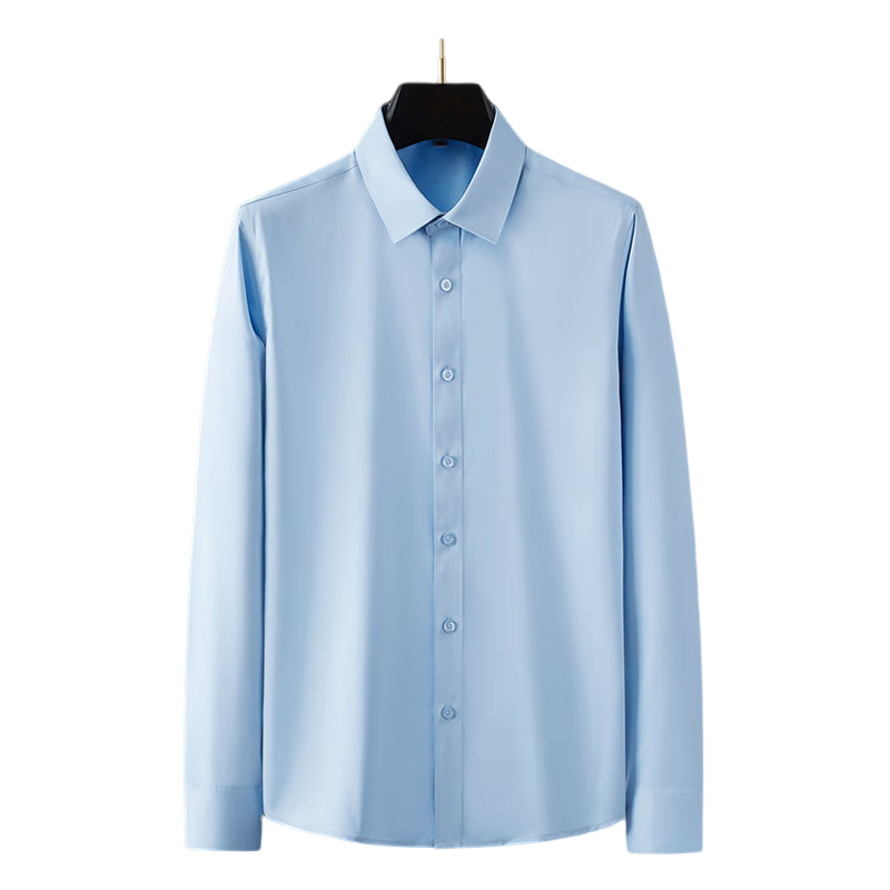 杉杉（FIRS）长袖衬衫秋季商务正装竹纤维免烫易打理抗皱通勤衬衣蓝色XL FDC23301630蓝色 40/XL