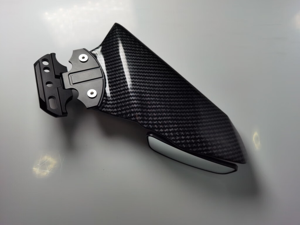 郡昂适用川崎忍者ninja400定风翼改装大牛后视镜支架侧翼风刀配件