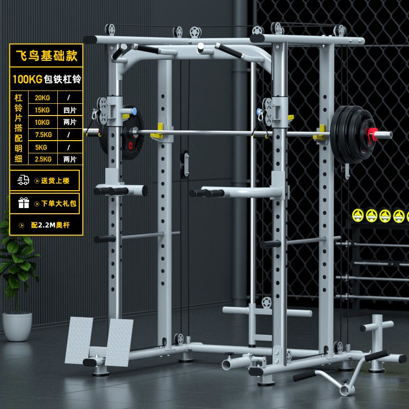 飞鸟龙门架 100公斤包铁杠铃
