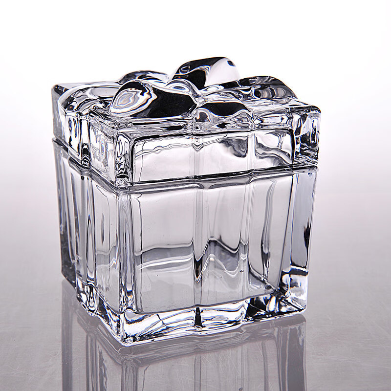 方糖罐子咖啡糖缸玻璃糖罐咖啡糖罐方糖罐 玻璃器皿糖缸带盖 欧式糖