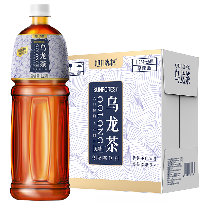 旭日森林无糖乌龙茶 1.25L*6瓶
