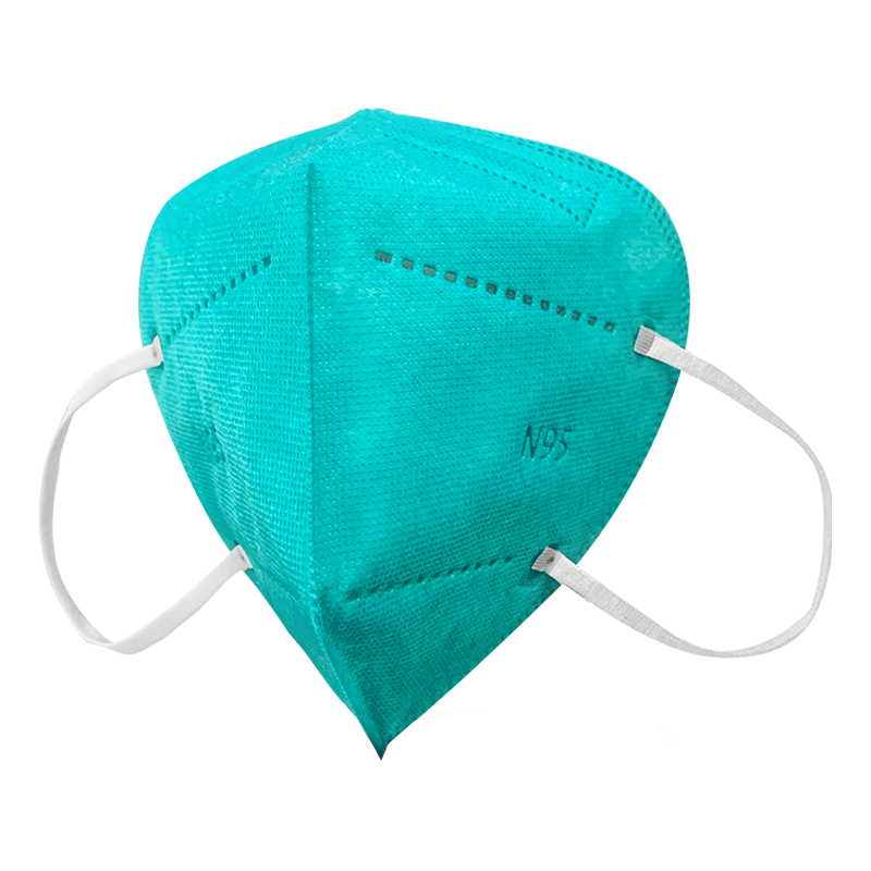 赛仁 N95医用口罩 5层防护 无菌型独立装 5片装/盒 (绿色款)