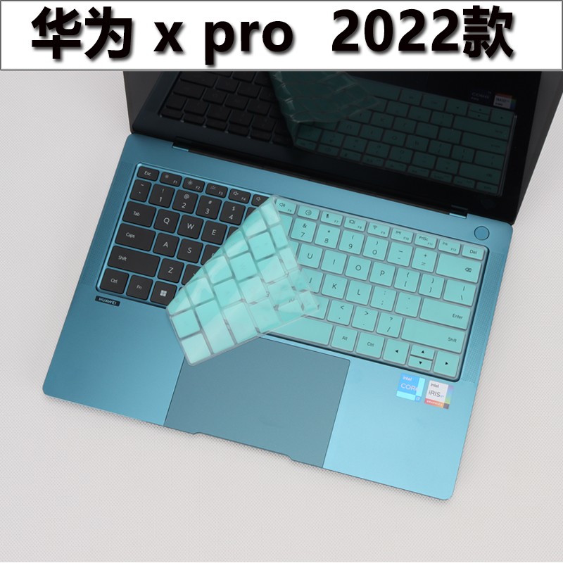 咔咔鱼2023款14.2英寸华为MateBook XPro防尘套键盘膜MRGF-16笔记本屏幕贴膜薄菏蓝华为XPro 2023款