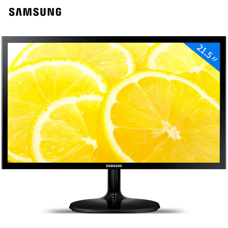 三星（SAMSUNG） 电脑显示器21.5英寸广视角窄边框支持壁挂家用办公高清不闪屏VGA+HDMI