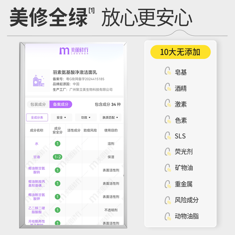 羽素氨基酸洗面奶深层清洁毛孔净颜不紧绷温和洁面护肤可卸妆洁颜 【新品上市】氨基酸洁面40g*2