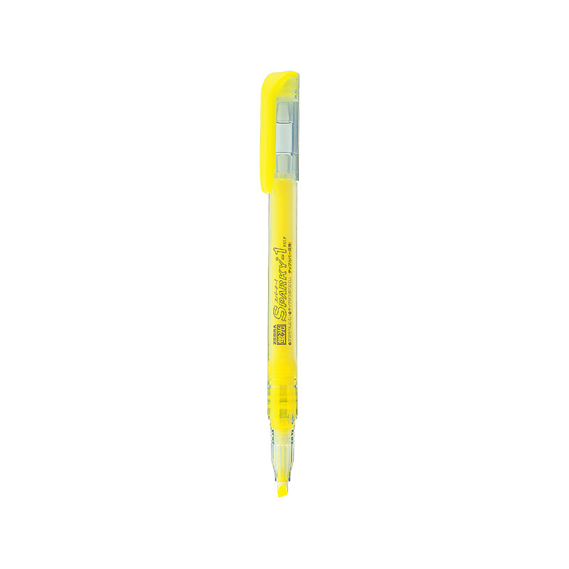 斑马牌（ZEBRA）()透芯直液荧光笔 SPARKY系列单色划线记号笔 彩色手账笔学生标重点记笔 WKP1 橙色 黄色Y