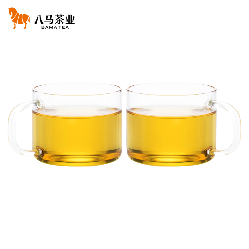 八马茶业 茶具 明晰玻璃对杯 透明玻璃茶杯 小杯2个装