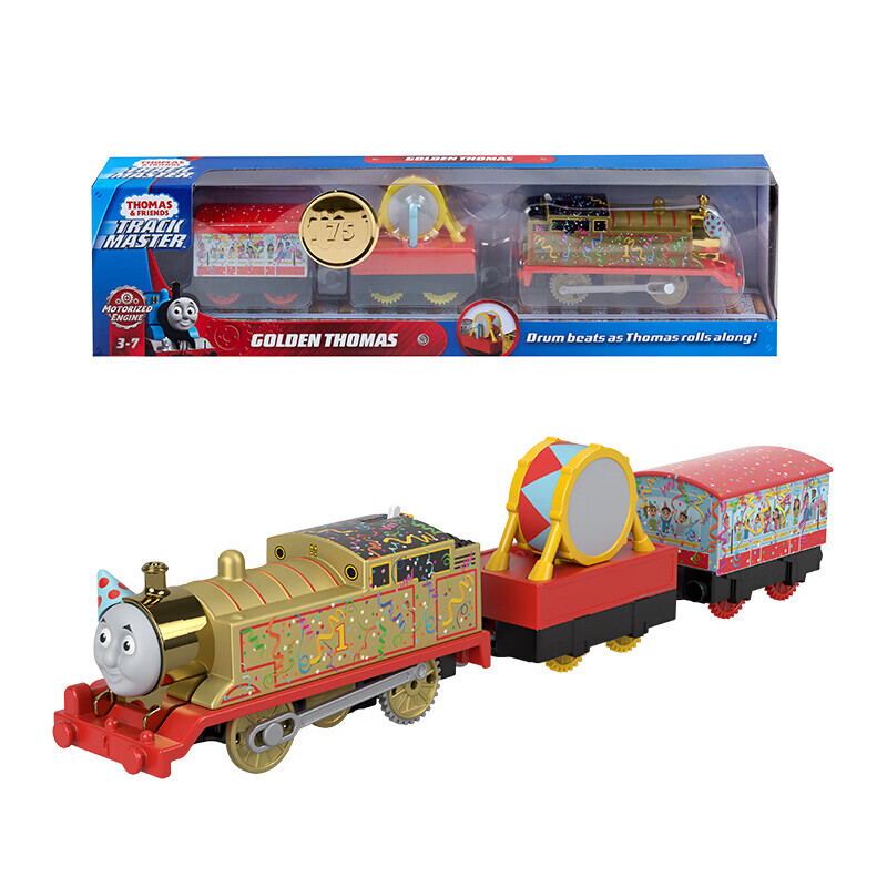 托马斯和朋友小火车儿童玩具女男孩生日礼物火车模型火车头-美好时刻电动黄金托马斯GHK79