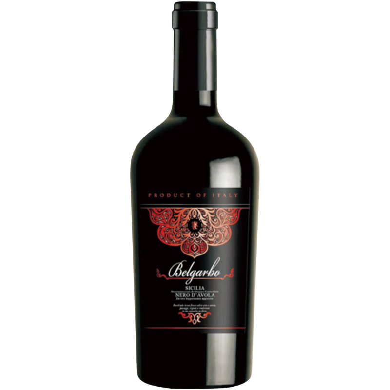贝卡博黑珍珠风干型红葡萄酒 意大利西西里产区DOC级 6个月橡木桶陈酿+6个月瓶中精炼 单支装