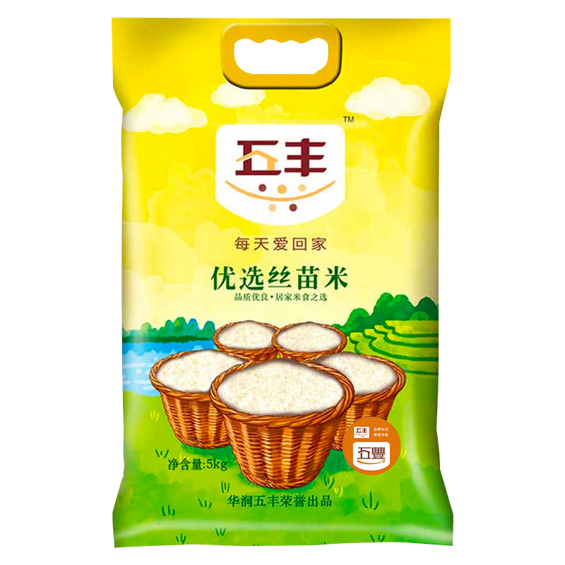 华润五丰大米优选丝苗米南方籼米5kg