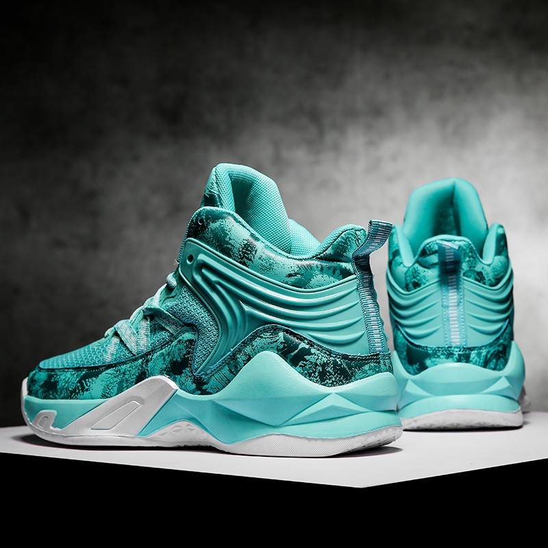 奢跑(shepao)【篮球战靴】帅气篮球鞋男 防滑舒适中帮战靴 学生户外