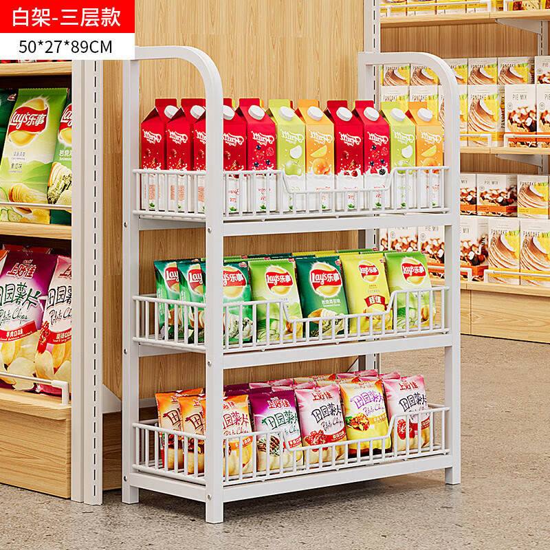 家具 家具店 超市零食货架网红饮料小食品玩具展示架便利店收银台多层