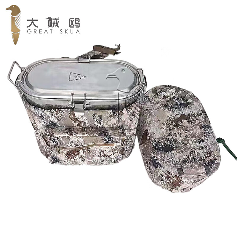 大贼鸥热食前送器背负式不锈钢保温桶野外训练送饭器荒漠星空