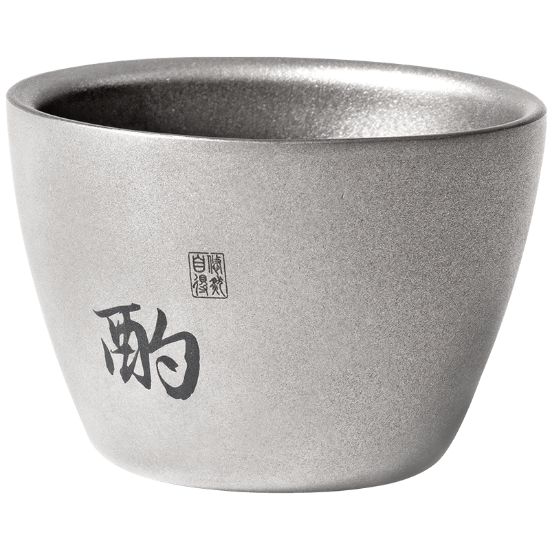 牧高笛（MOBIGARDEN）享宴酒杯 户外露营围炉煮茶便携轻量水杯茶杯双层迷你钛酒杯 钛酒杯（1个）