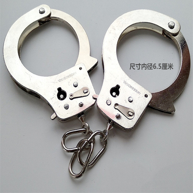 手铐警察角色扮演真剧本杀手扣手考锁真金属囚犯加厚密室逃脱脚镣铐