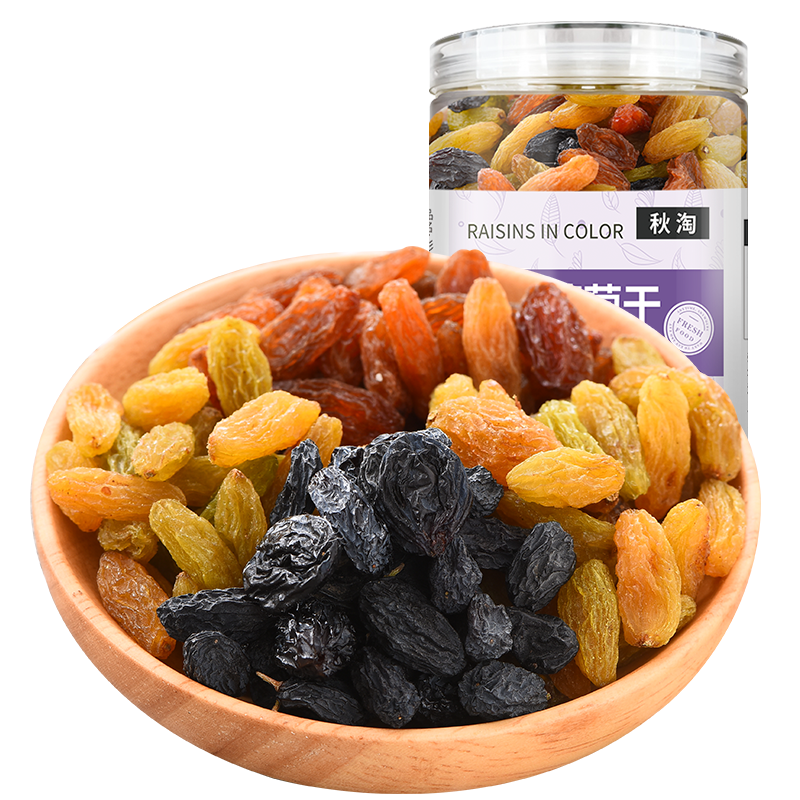 蜜饯果干哪个品牌好？秋淘四色葡萄干混合装500g罐装历史价格分析|京东蜜饯果干历史价格在线查询