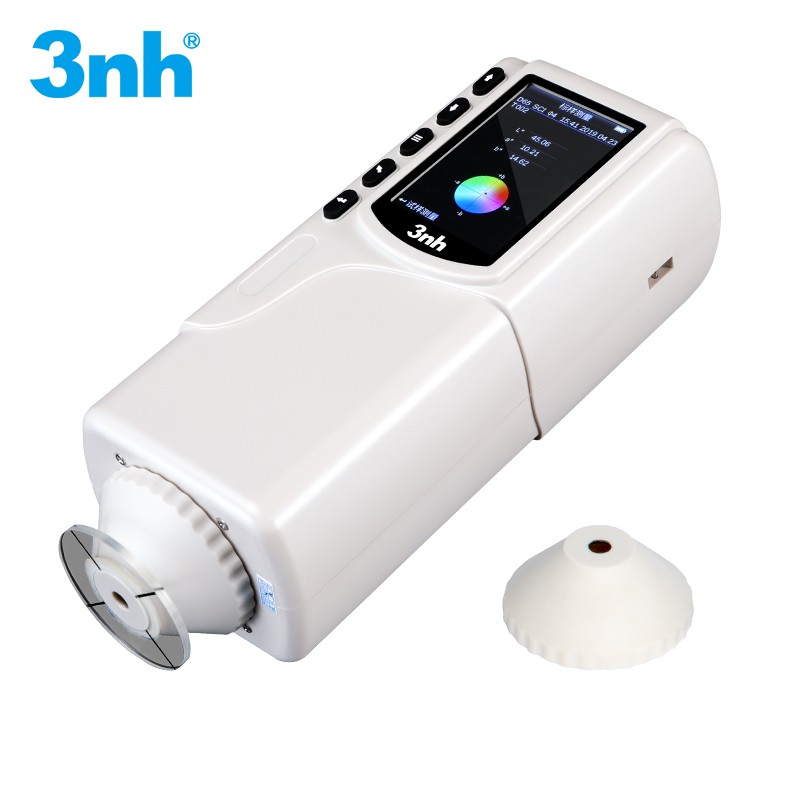 3nh三恩时nr110便携手持式油漆颜色检测对比色差仪涂料纺织布料双口径