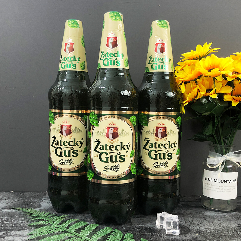 baltika俄罗斯进口扎泰茨鹅啤酒清爽型大麦黄啤 大桶装啤酒 1.35l 3瓶