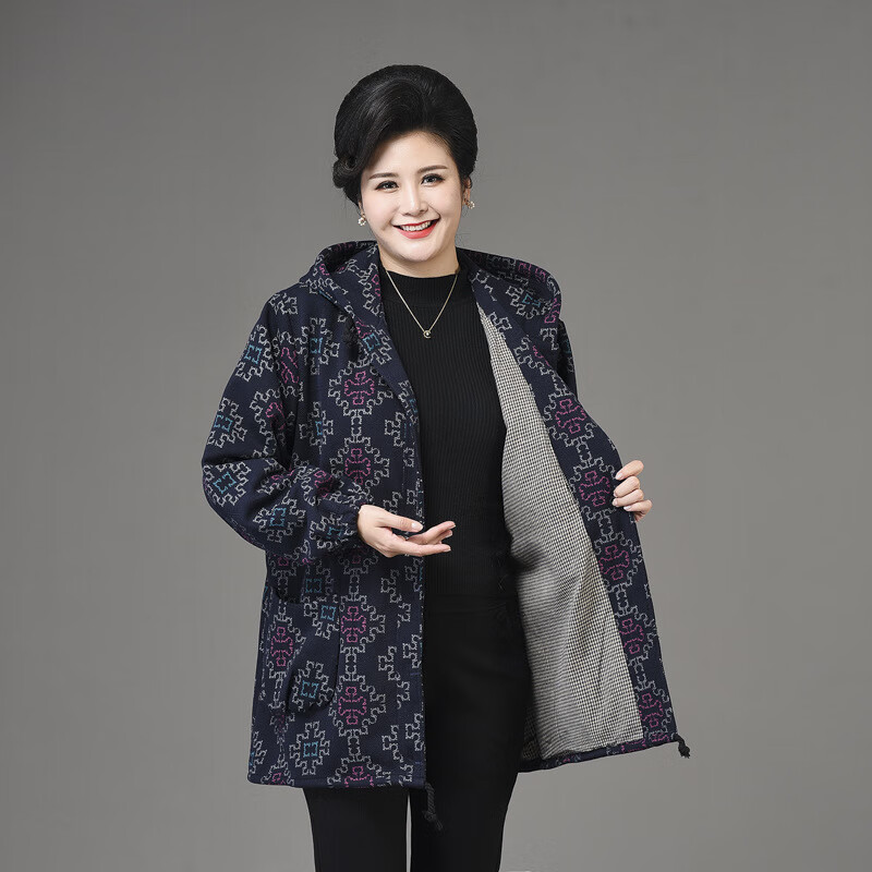 加肥加大加肥胖阿姨妈妈秋装衣服胖妈妈风衣特体大码中老年女装外套