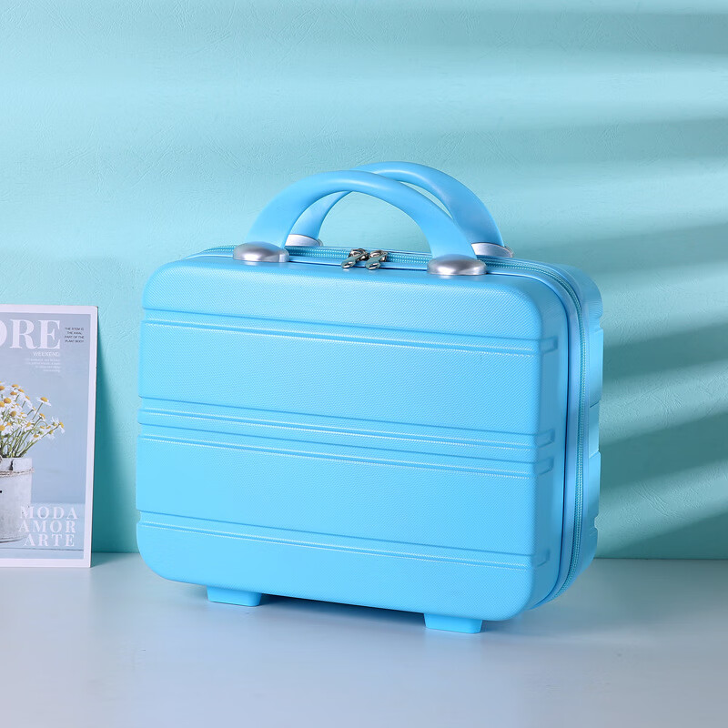 【优选】2023新款手提箱行李箱化妆箱14寸密码箱儿童伴手礼品箱可 黄色（1个装） 14寸