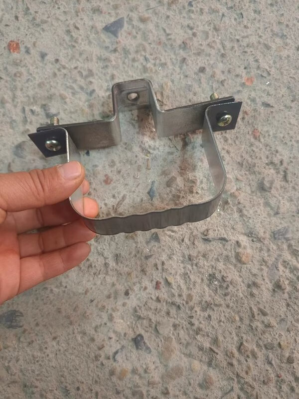 jphznb方形落水管定位卡铝合金定位器雨水管管卡排水管卡子管箍方管