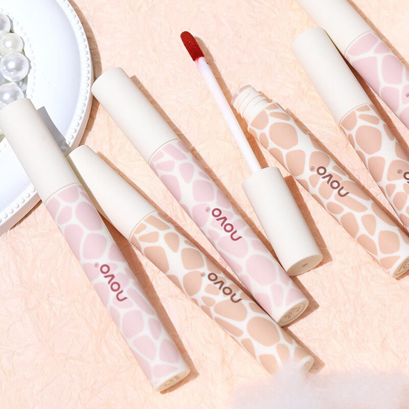 novo唇釉唇纱倾色绵柔水雾唇纱口红 140#樱花奶茶唇釉唇纱