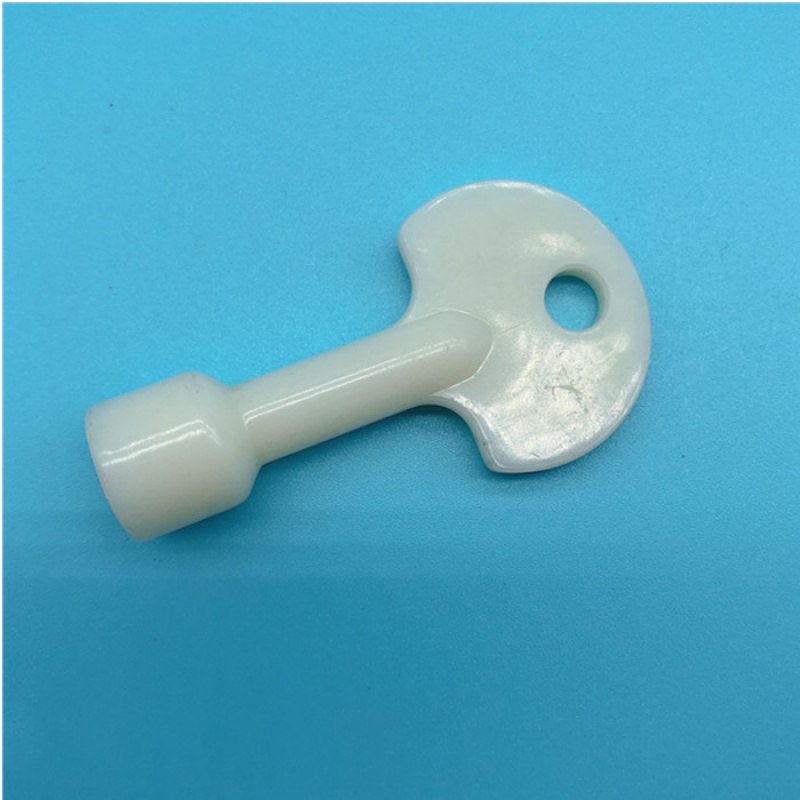 垃圾箱小区果皮箱钥匙配件 内三角铁锁 物业垃圾桶锁 塑料钥匙1只装