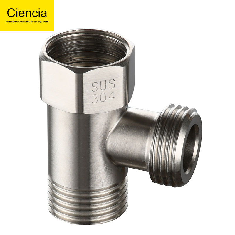 科德林(ciencia)4分内外丝活接三通热水器三通水管分水接头分水阀转接