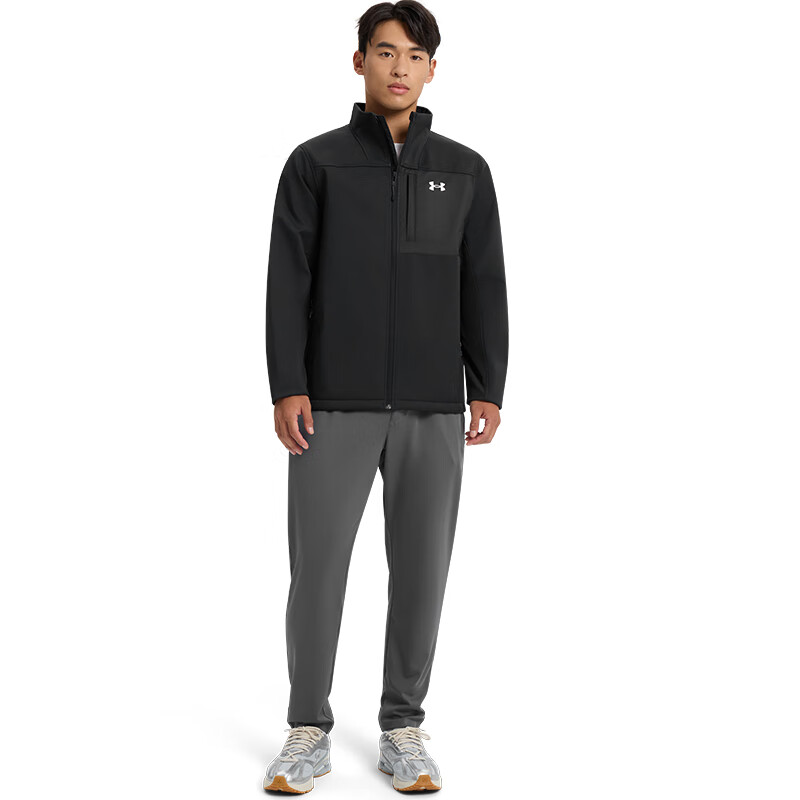 安德玛（Under Armour）UA秋冬Storm男子软壳户外运动夹克1371586 黑色00