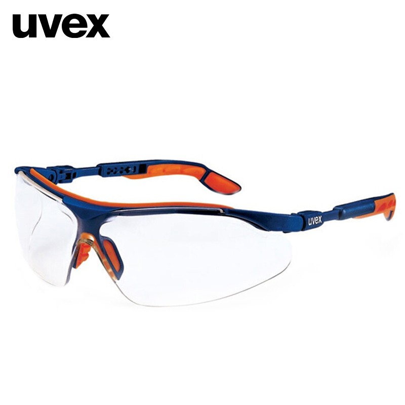uvex优唯斯 9160265护目镜高贴合度休闲款镜腿可调柔软贴面i-vo安全眼镜蓝橙定做 1副