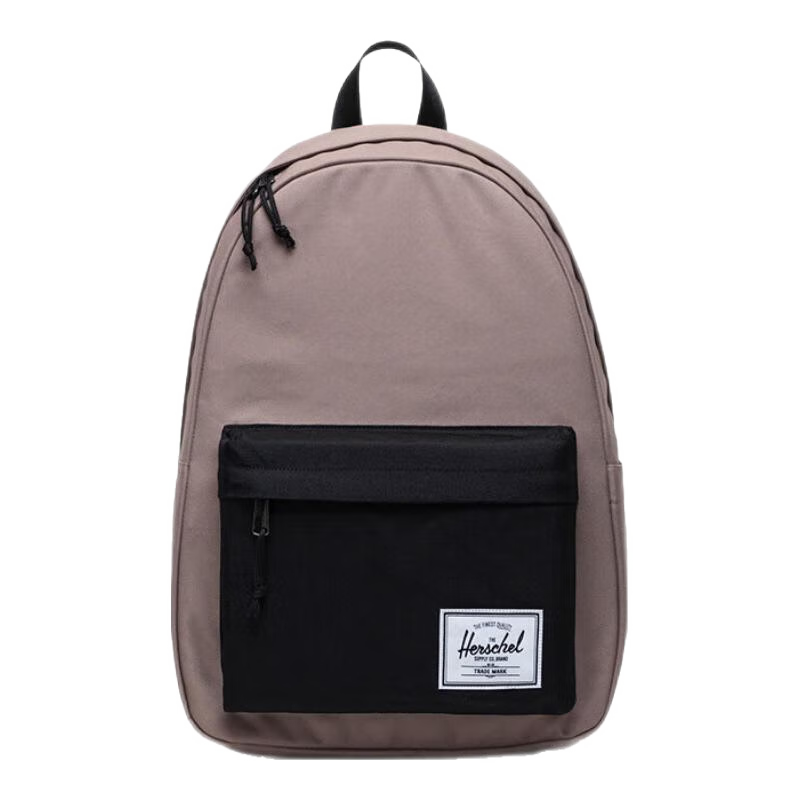 Herschel加拿大赫行 經(jīng)典系列Classic雙肩包學生大容量書包電腦包 灰褐棕/經(jīng)典黑色 26L