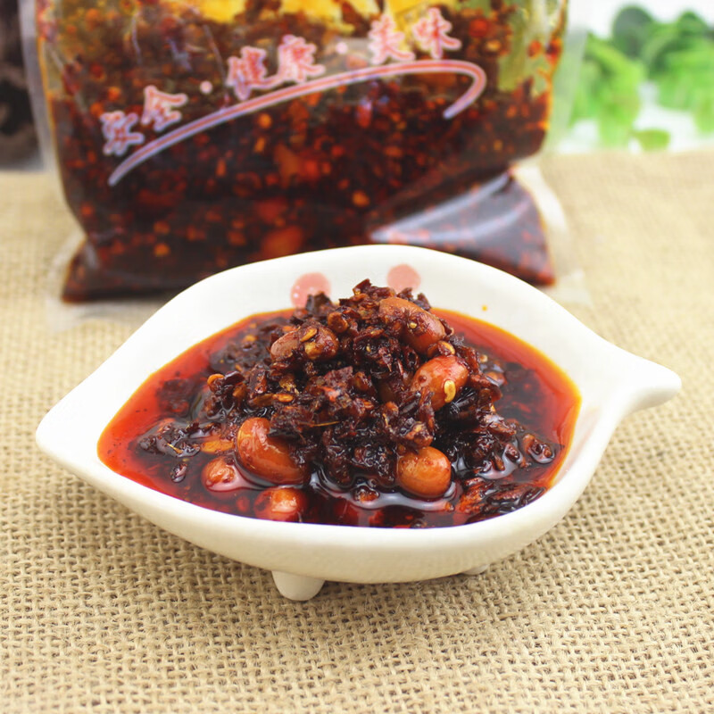 德祥隆乡下妹花溪油辣椒80g贵州特产油泼辣子下面下粉凉拌调料