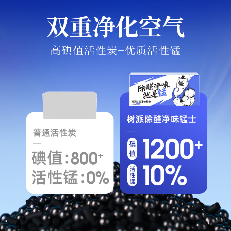 树派活性锰炭包除甲醛清除剂新房家用装修去车内异味净化空气碳包