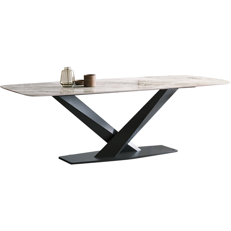 【今天下单抵扣35%】麦纪 意式新型复合亮光岩板餐桌椅组合简约现代花纹桌子极简餐厅方形饭桌设计师 【亮光岩板】1.4米餐桌 一桌四椅【CMA认证十年质保】