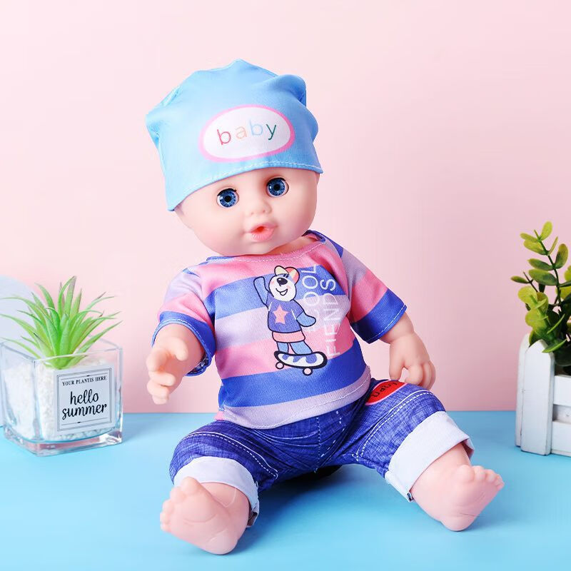 儿童洋娃娃女孩仿真公主换装玩偶女小号可换衣生日礼物过家家玩具 女娃娃【不含衣服】(1个装)