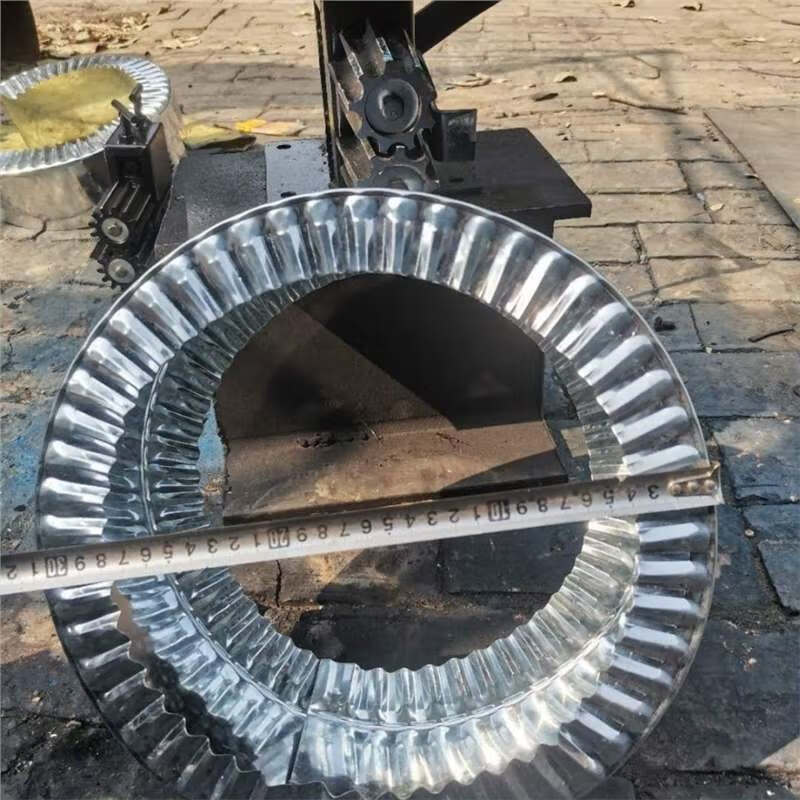 创力恒潮鸣(chaoming)铁皮保温压花机铝皮轧花机小型手动阀门缩口变径