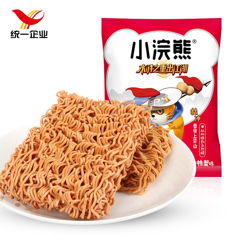 捏碎面点心面即食方便面 休闲零食品 销魂香辣蟹味46g