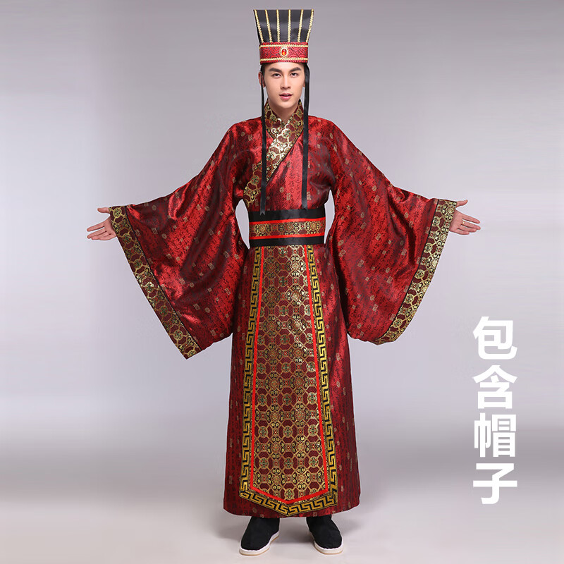 以舟古代皇帝龙袍清朝皇帝的衣服服装成人汉服男改良古装汉代三国皇爷