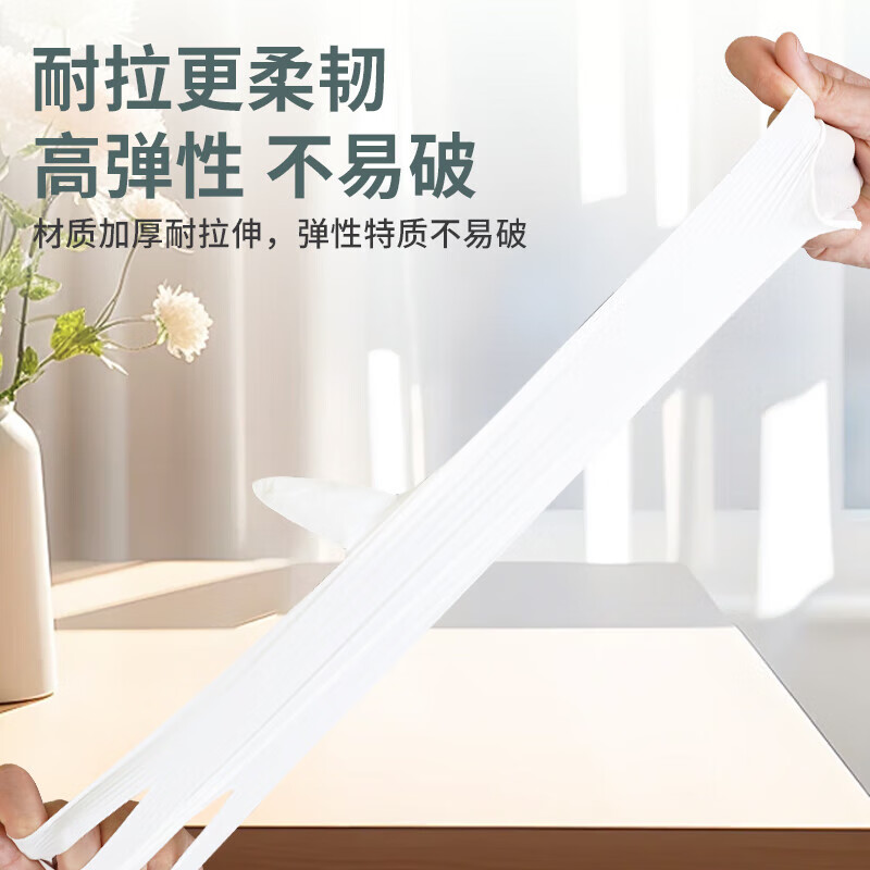 英科医疗防水防滑耐用洗碗手套 食品级|白色丁腈手套【100只】手护健康 S/小码