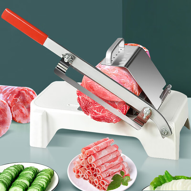 尚烤佳 切片机 切肉片机 手动刨肉机 牛羊肉卷切片机 家用削肉片机神器 