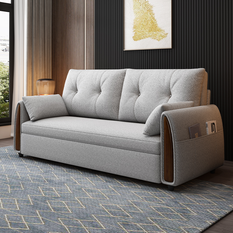 翼度空间 沙发床客厅简约现代 小户型三人多功能两用折叠1.