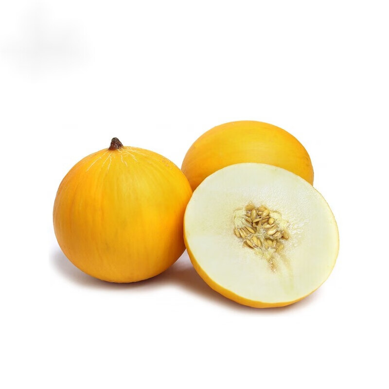 教蔬鲜生黄河蜜瓜伊丽莎白甜瓜新鲜当季水果2个装装黄皮哈密瓜 黄皮