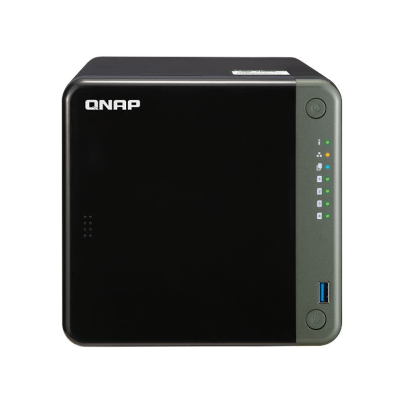 威联通（QNAP）TS-453D 4G内存 四盘位nas中小企业网络存储服务器 私有云 磁盘阵列 4G内存 0TB(不含盘)